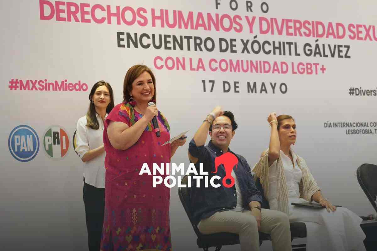 Xóchitl Gálvez ofrece eliminar el odio hacia población LGBTIQ+, pese a acuerdo que firmó el PAN con organizaciones conservadoras
