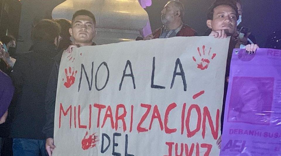 Militarizar no es la solución: ciudadanos protestan contra reforma de la GN