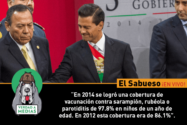 EPN presume una cobertura de vacunación contra el sarampión del 97.8%, sin embargo…