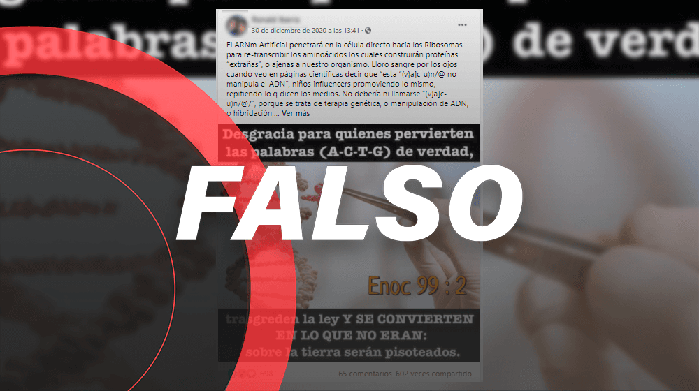 Es falso que con la vacuna dejarás de ser humano y te volverás 'transgénico'