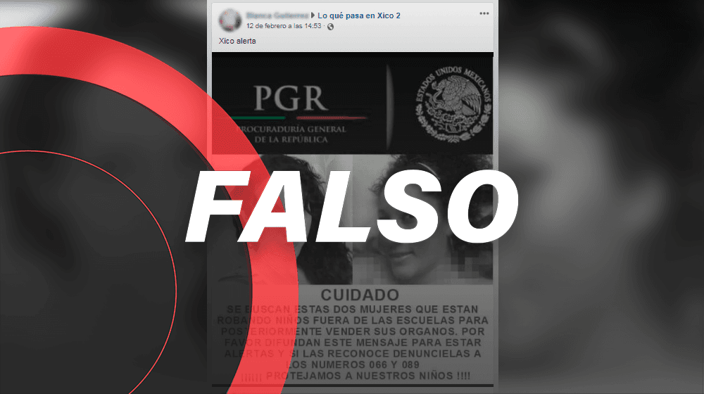 Crean falsa alarma sobre robo de niños