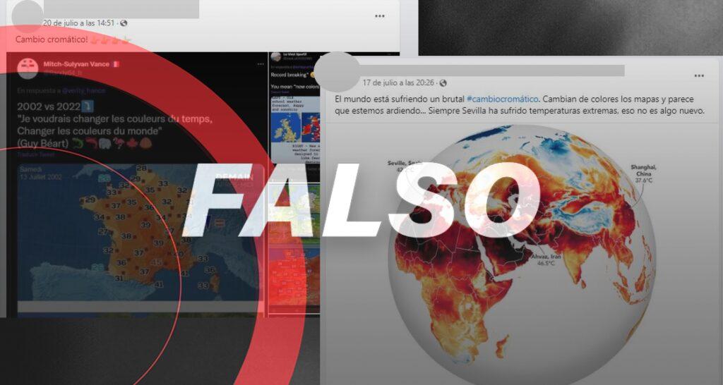 Estos mapas de distintos colores no prueban que el cambio climático es un invento