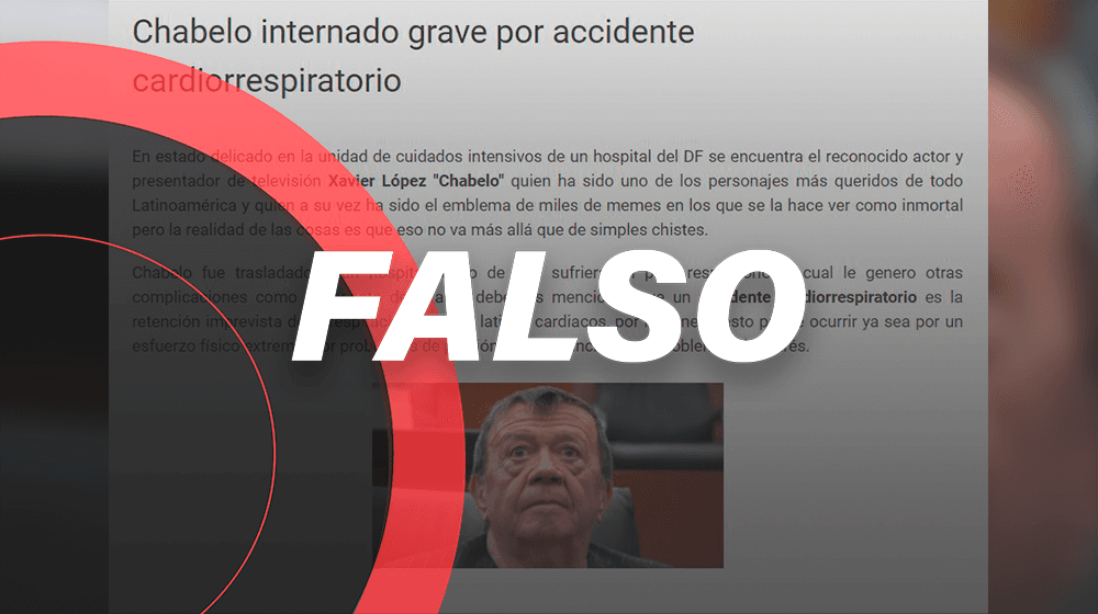 No cuate, Chabelo no está hospitalizado; está “muy bien” y pide que ya le paren