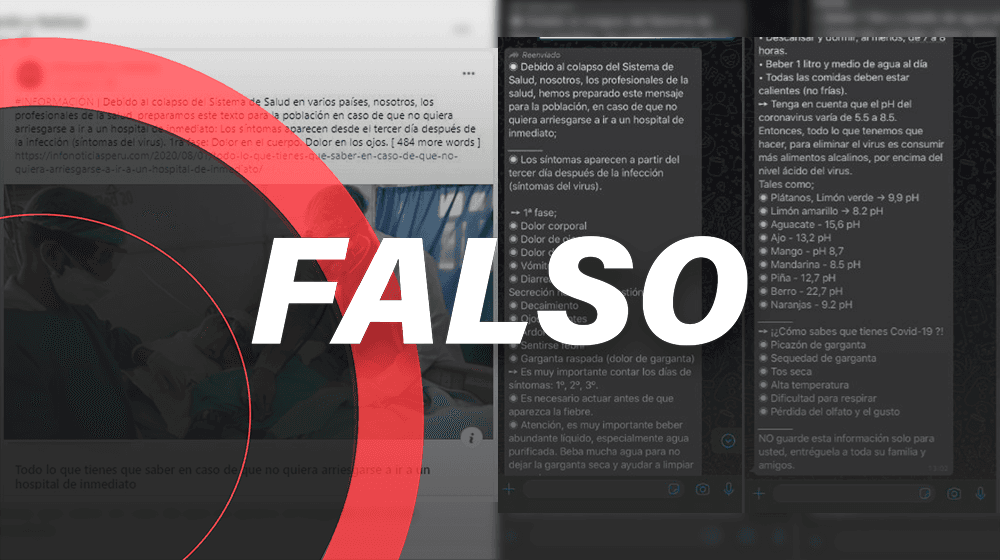 Ni beber mucha agua ni comer alimentos alcalinos son un método para eliminar la COVID-19