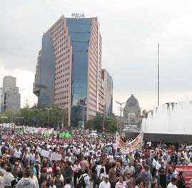Se esperan tres marchas hoy en el DF