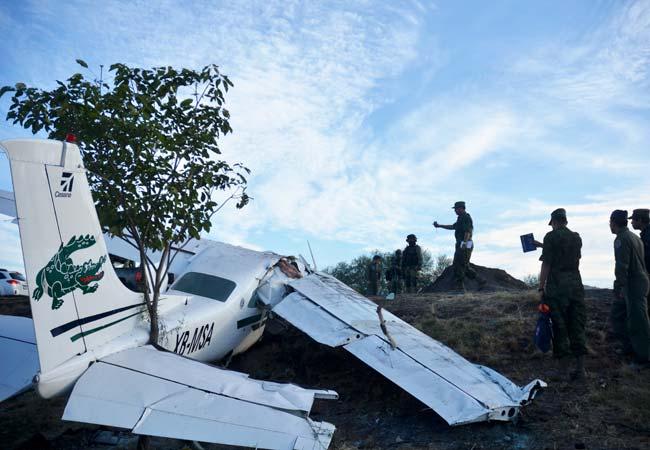 Accidente del líder de autodefensas de Michoacán, en imágenes