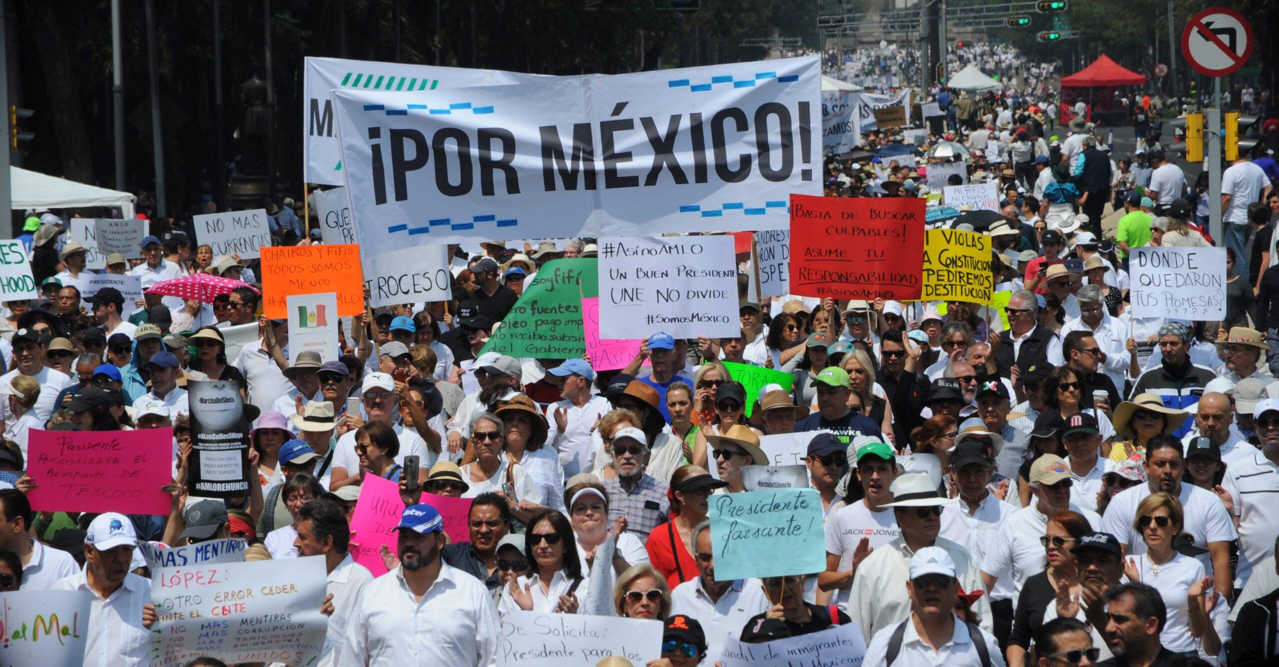 “Están en todo su derecho”, dice AMLO sobre la marcha del silencio contra su gobierno