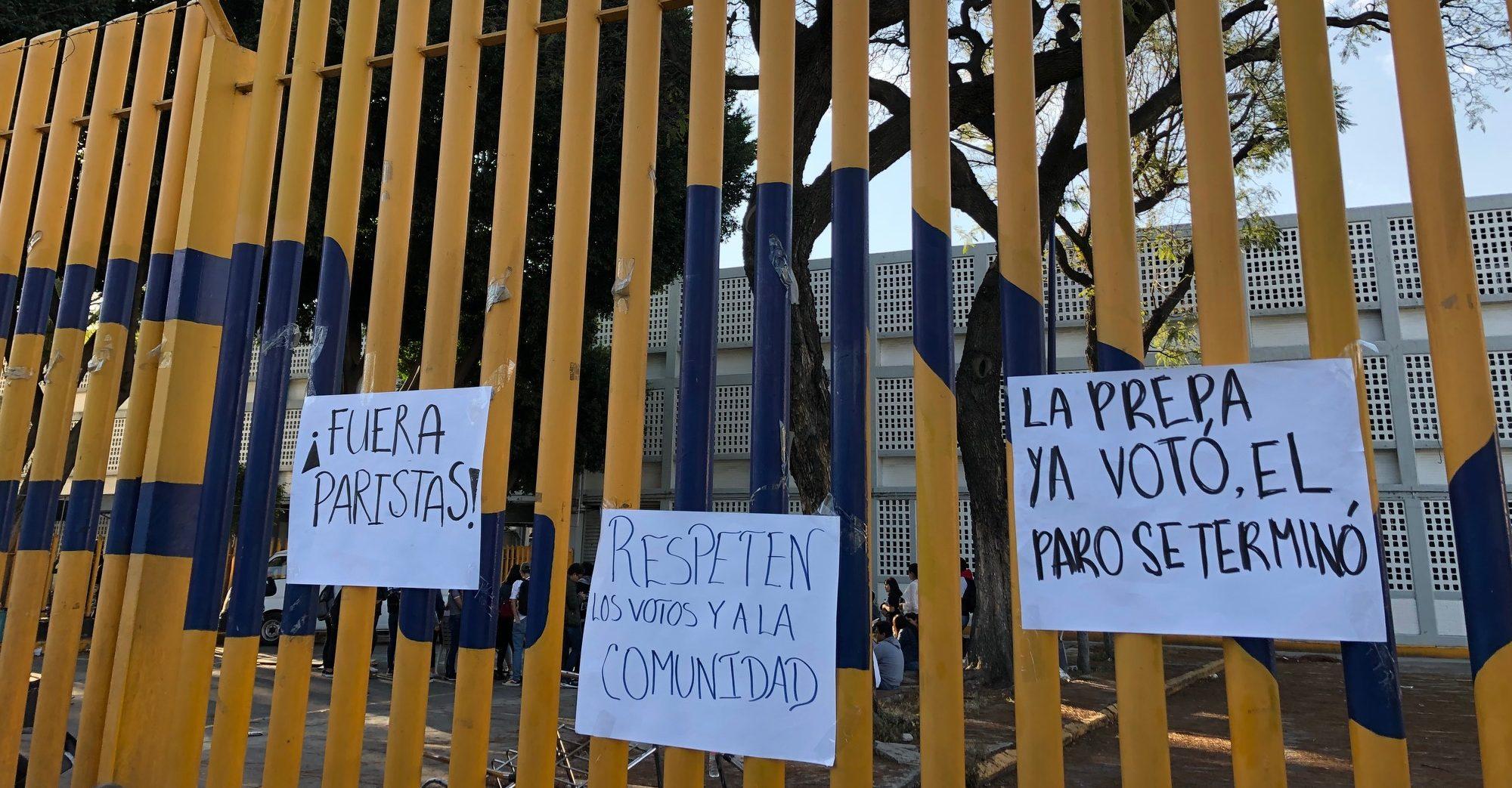 Prepa 7 regresará a clases el viernes, mientras en la 9 aumenta la presión para acabar el paro