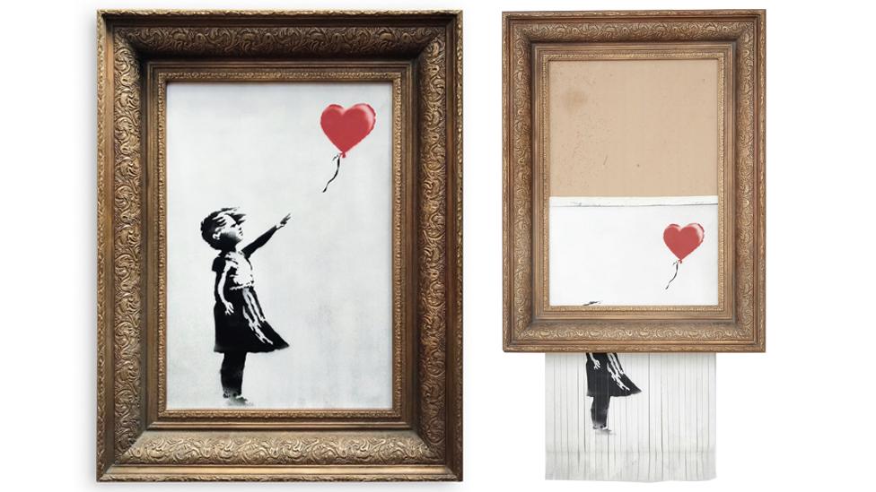 Qué se sabe sobre la mujer que compró el Banksy que se autodestruyó y qué va a hacer con él