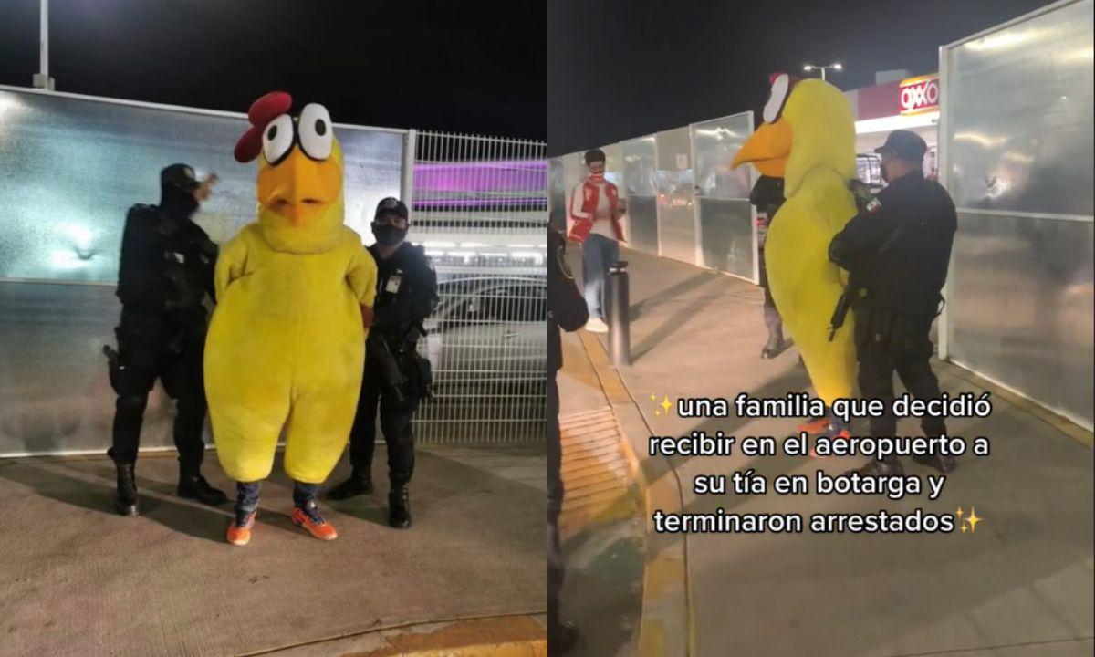 México mágico: *Casi arrestan a botarga de pollo en aeropuerto* de Guadalajara