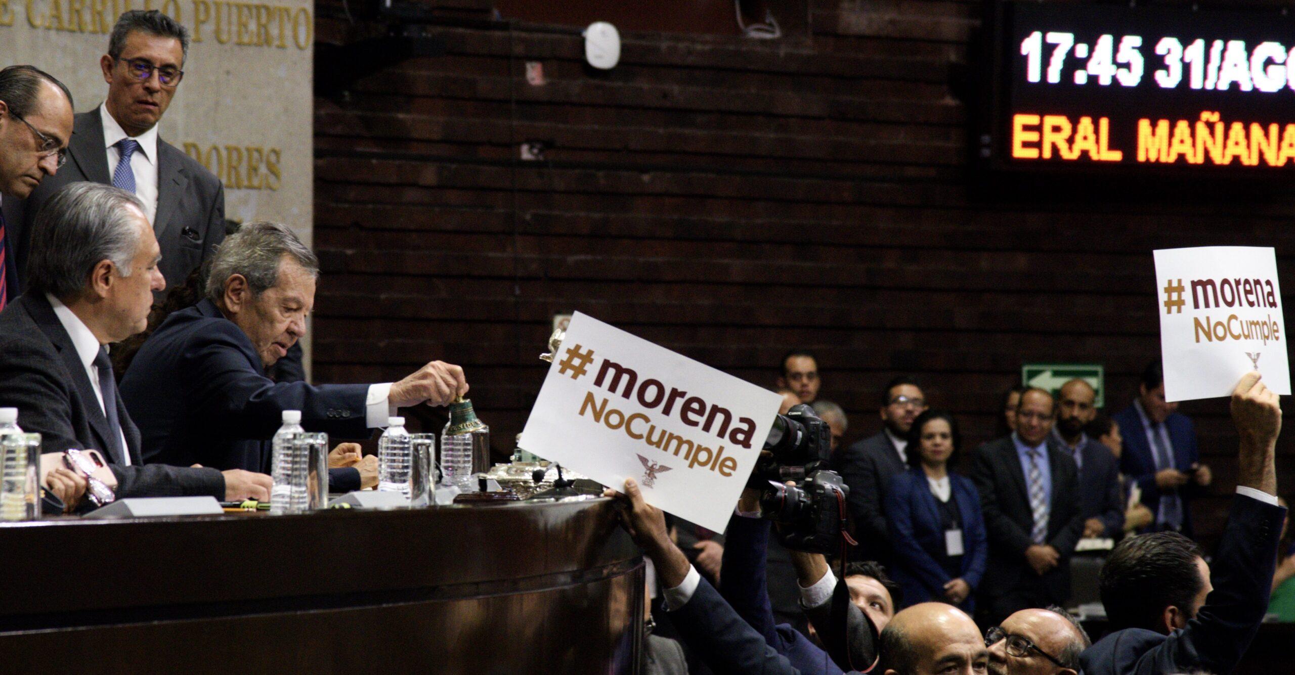 Morena propone presidir año y medio Diputados y repartir el resto del tiempo entre partidos