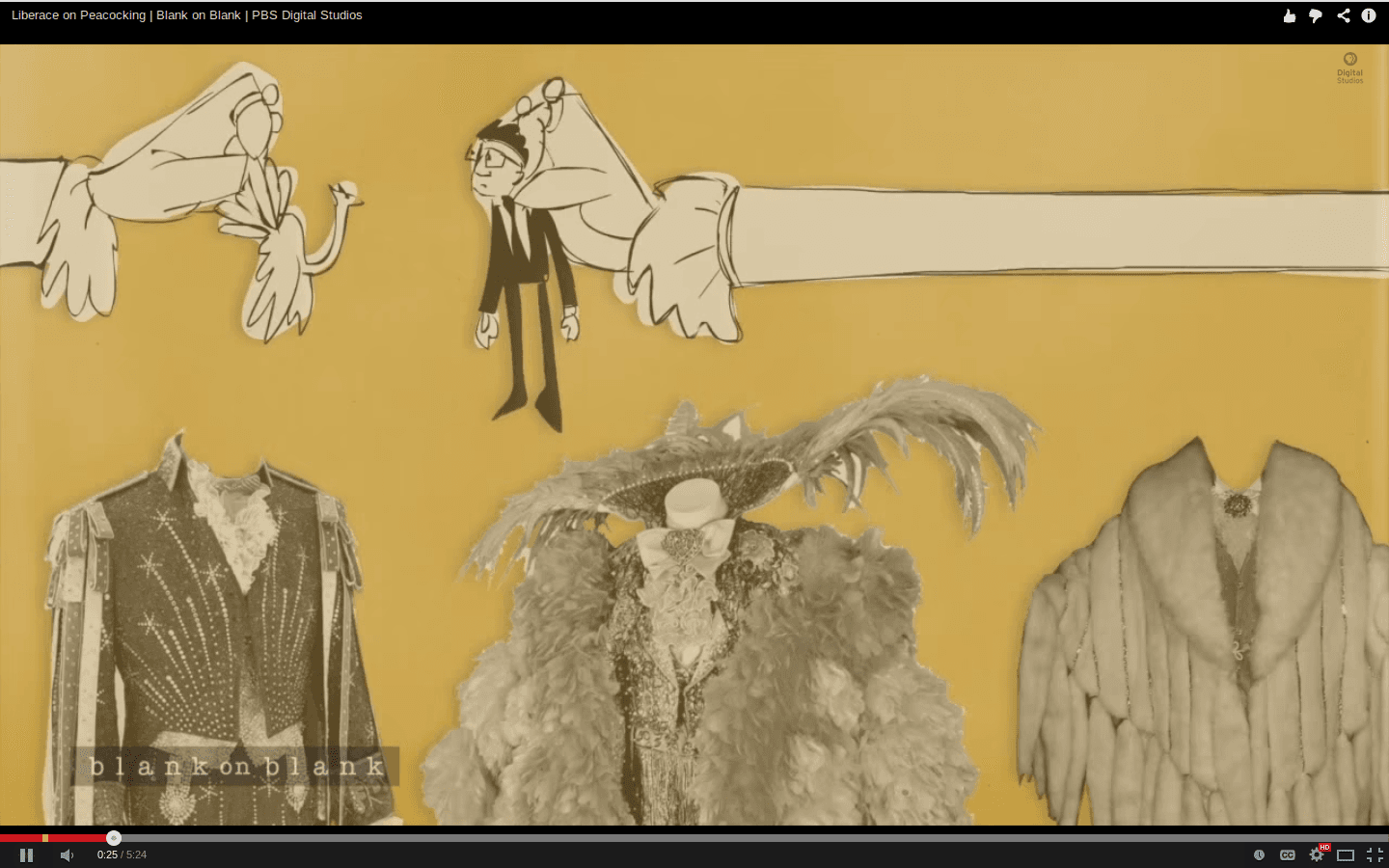 Liberace habla sobre la moda extravagante de los 60