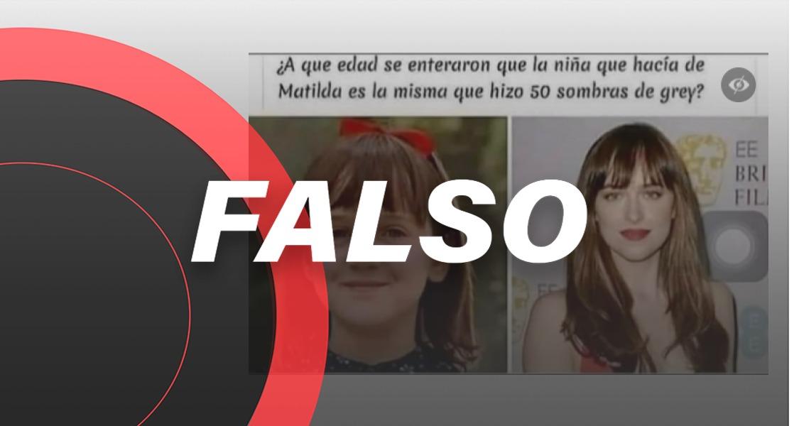 Escucha, niñita genio: la *actriz que interpretó a ‘Matilda’* ¡no es la misma que la de ’50 sombras de Gray’!