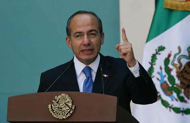 Solicita Calderón a Congreso más recursos para seguridad