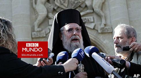 La iglesia ortodoxa de Chipre ofrece “toda su riqueza” para salvar los bancos
