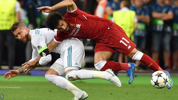 Champions League: la indignación que la lesión que Sergio Ramos le causó a Mo Salah causó en Egipto