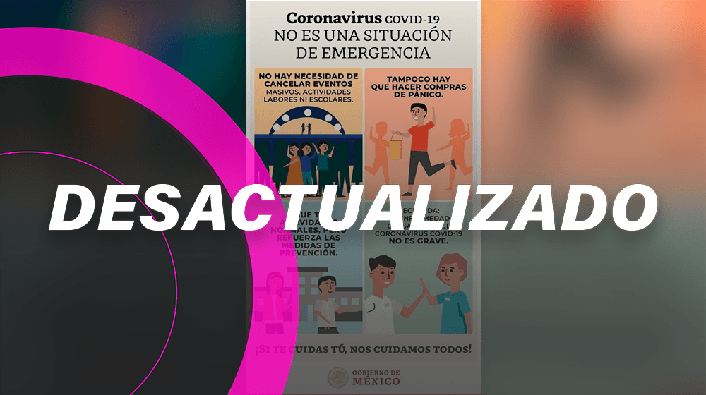 Comparten información desactualizada del Gobierno Federal sobre COVID-19