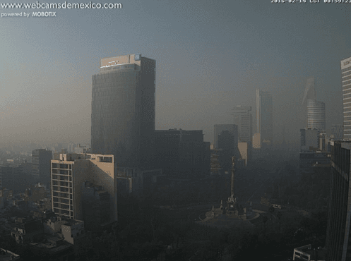 Amanece la CDMX con capa de humo por fuerte incendio en el Estado de México