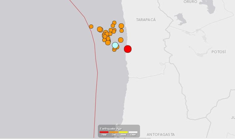 Nuevo sismo de 7.8 grados en Chile