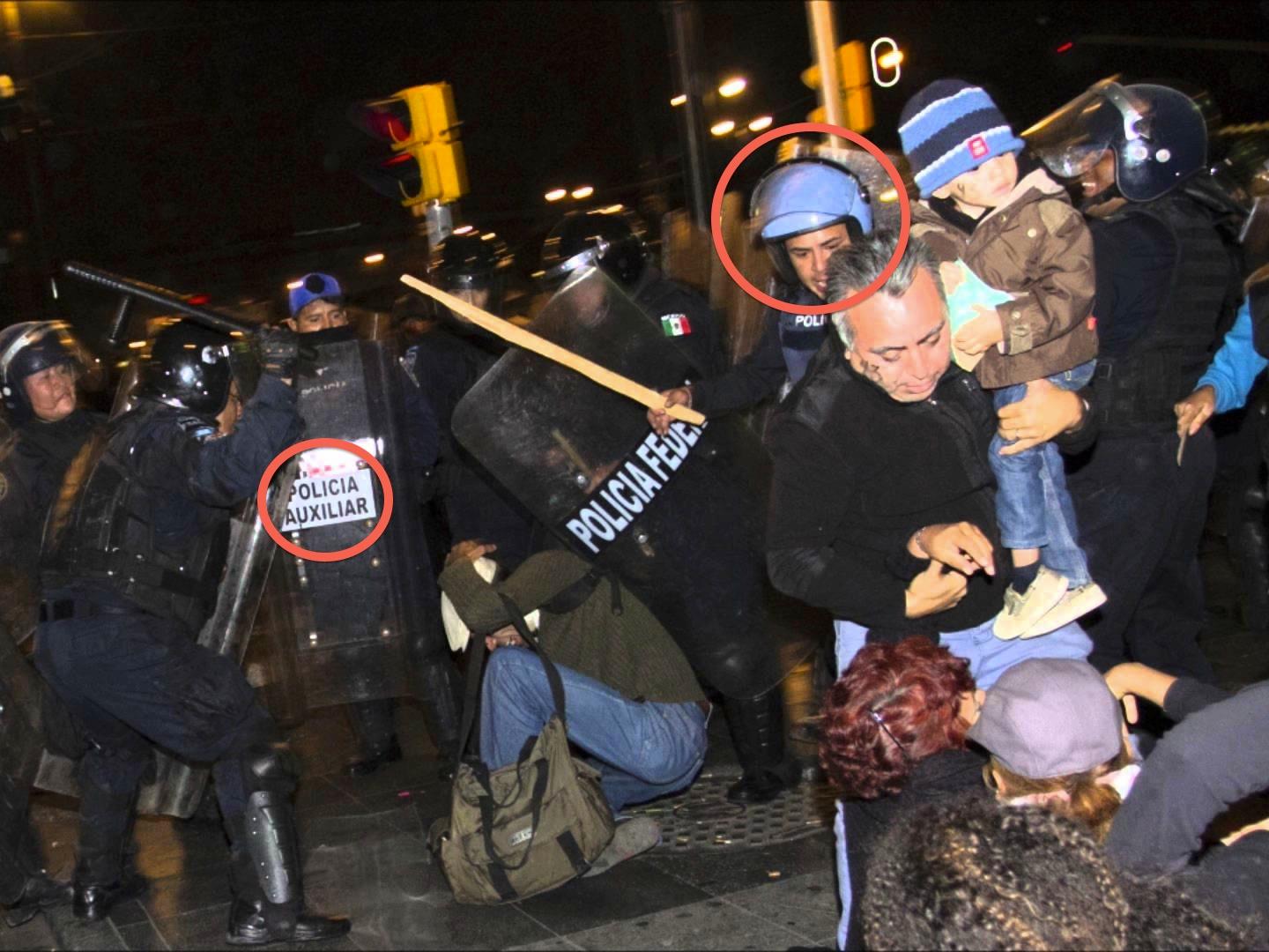 CDHDF encubre los abusos  de la policía capitalina durante  desalojo violento del Zócalo