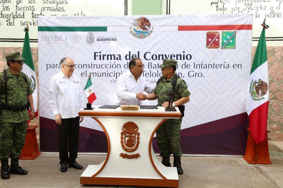 Anuncian construcción de un cuartel militar en Teloloapan, Guerrero