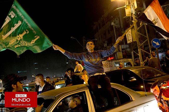 Palestinos e israelíes reaccionan al cese el fuego