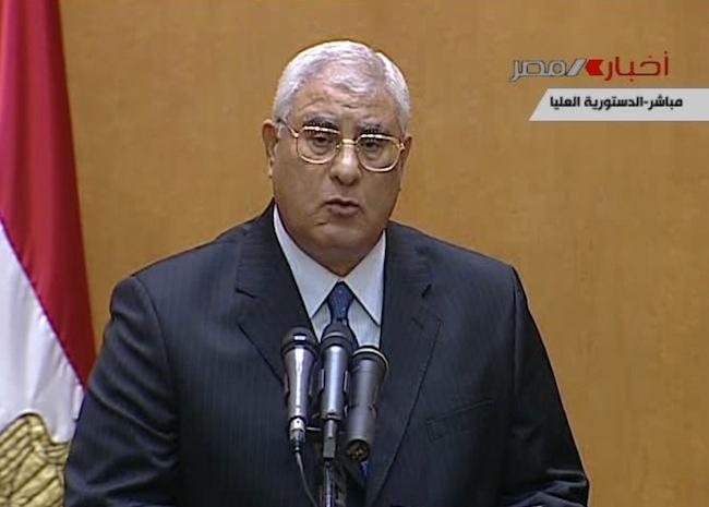 Entrevista a Adly Mansour, nuevo presidente interino de Egipto