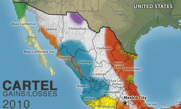 De cuatro grandes cárteles, México pasó a tener 12