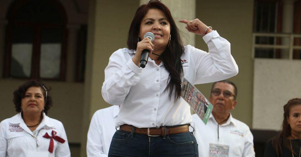 Nunca nos mostraron encuesta de que Félix ganó candidatura, dice Nestora Salgado
