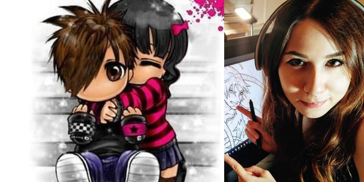 ¿Recuerdas el *dibujo de la parejita emo abrazándose?* Así se verían en 2020