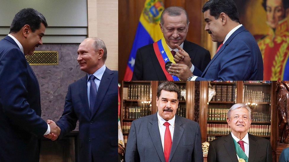 Las tres fotos que muestran a Nicolás Maduro fuera del acostumbrado aislamiento de Venezuela