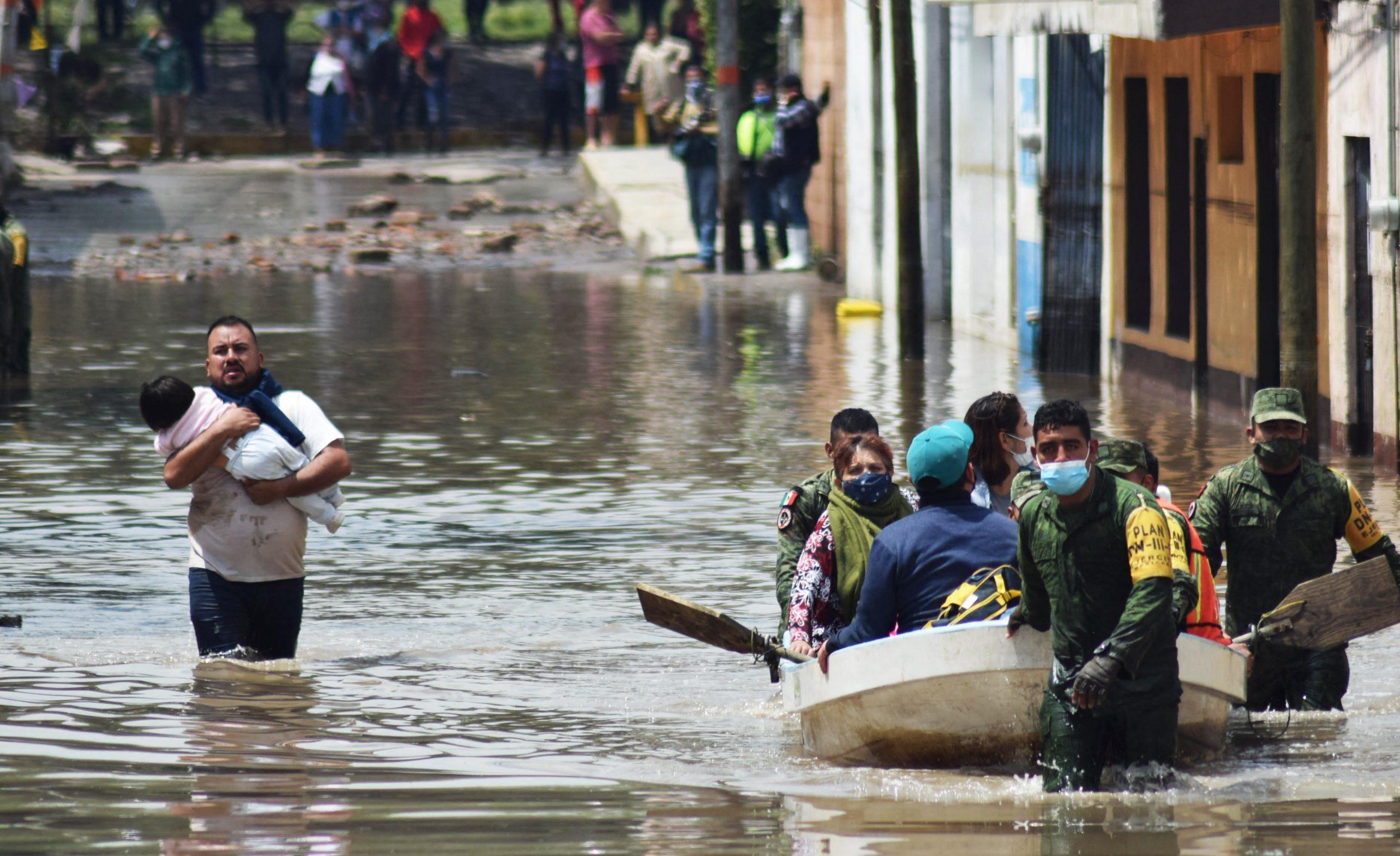 Tula, en riesgo de nueva inundación por lluvias y desborde de presas; autoridades evacúan 7 municipios