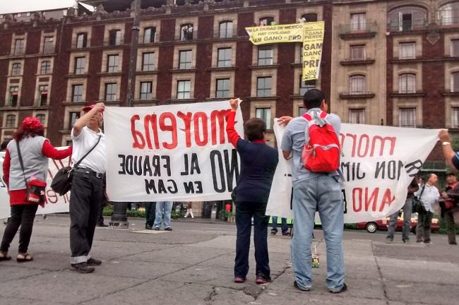 Inicia Morena caminata de 24 horas en el Zócalo