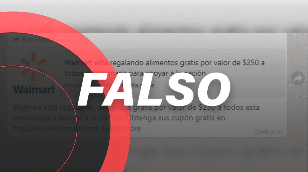 Otra de cupones: *Walmart no regala alimentos por contingencia*