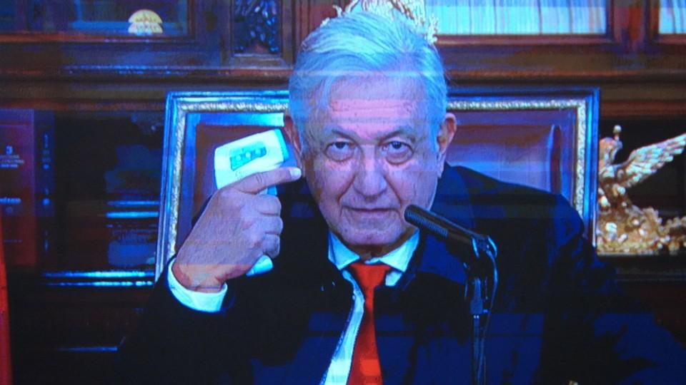 ‘Estoy ronco y afónico, pero bien’, dice AMLO tras contagio de COVID