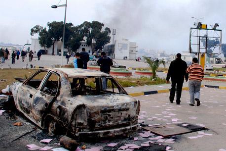 Jornada de violencia en Libia