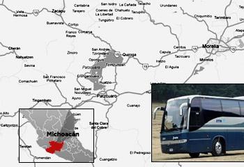 Preparan operativo para recuperar 27 camiones retenidos en Michoacán