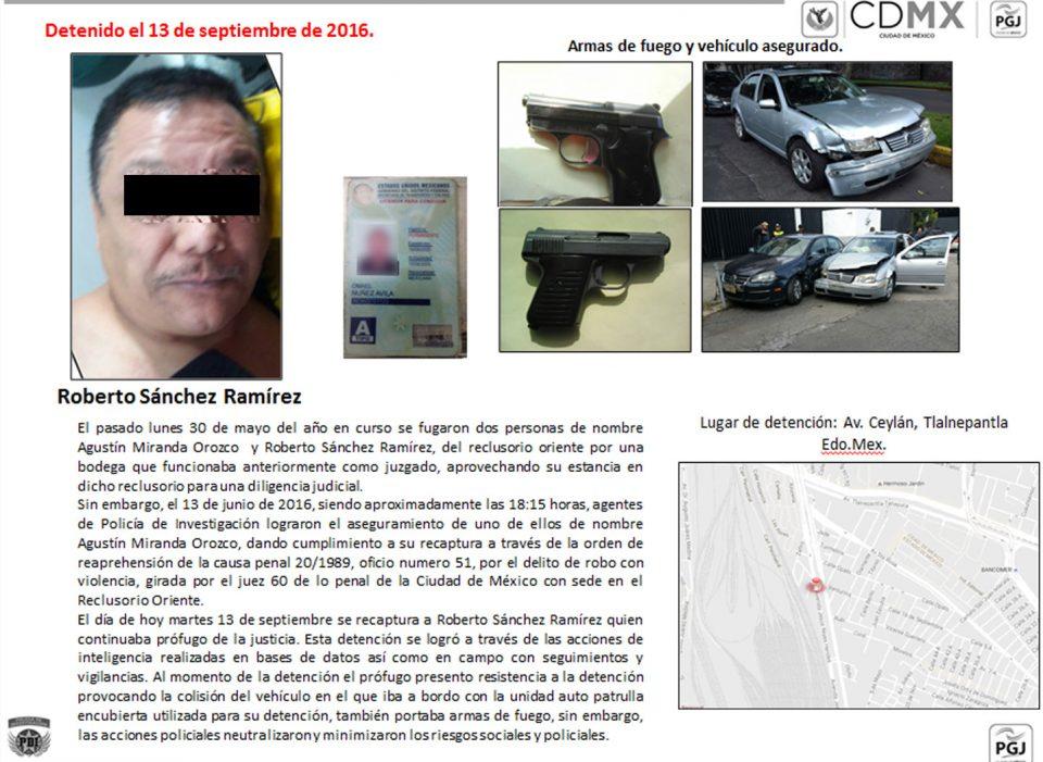 Recapturan a un secuestrador que se ha fugado cuatro veces de penales de la CDMX