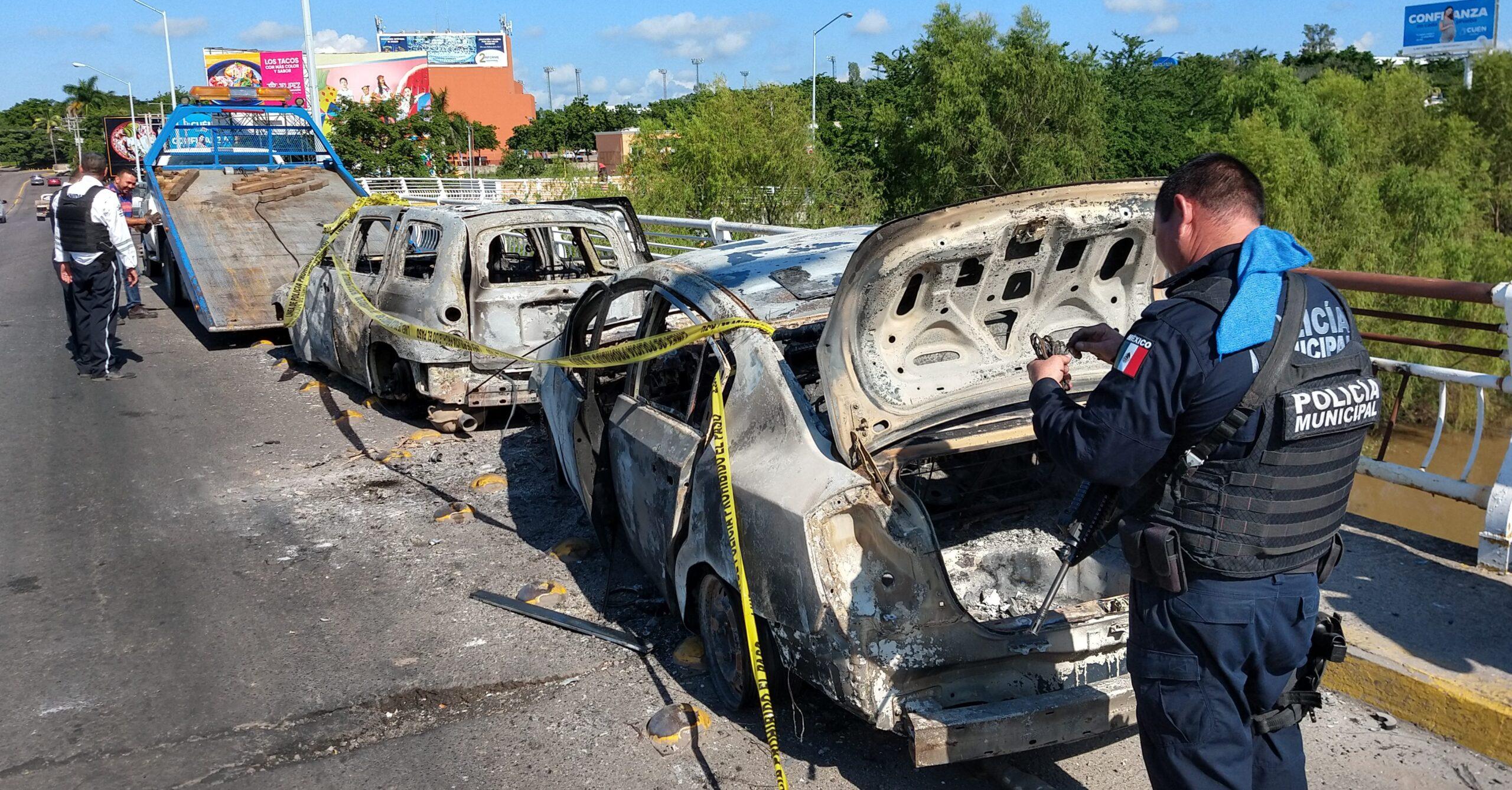 Autos quemados, calles vacías: así amanece Culiacán tras una tarde de enfrentamientos
