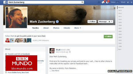 No le hicieron caso y hackeó el Facebook de Mark Zuckerberg
