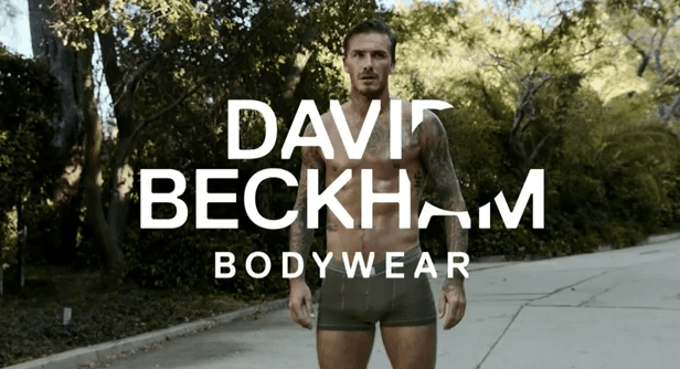 Beckham en calzoncillos