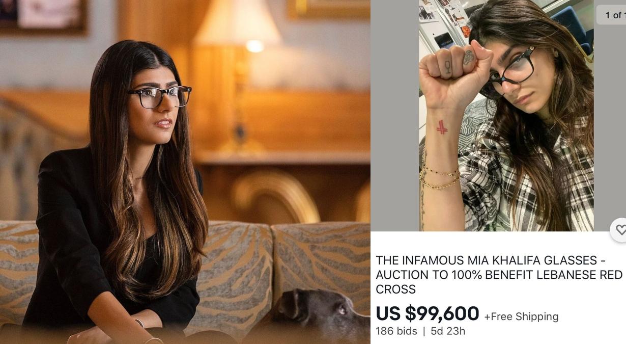 Mia Khalifa subasta sus famosos lentes* para ayudar a víctimas de explosión  en Beirut