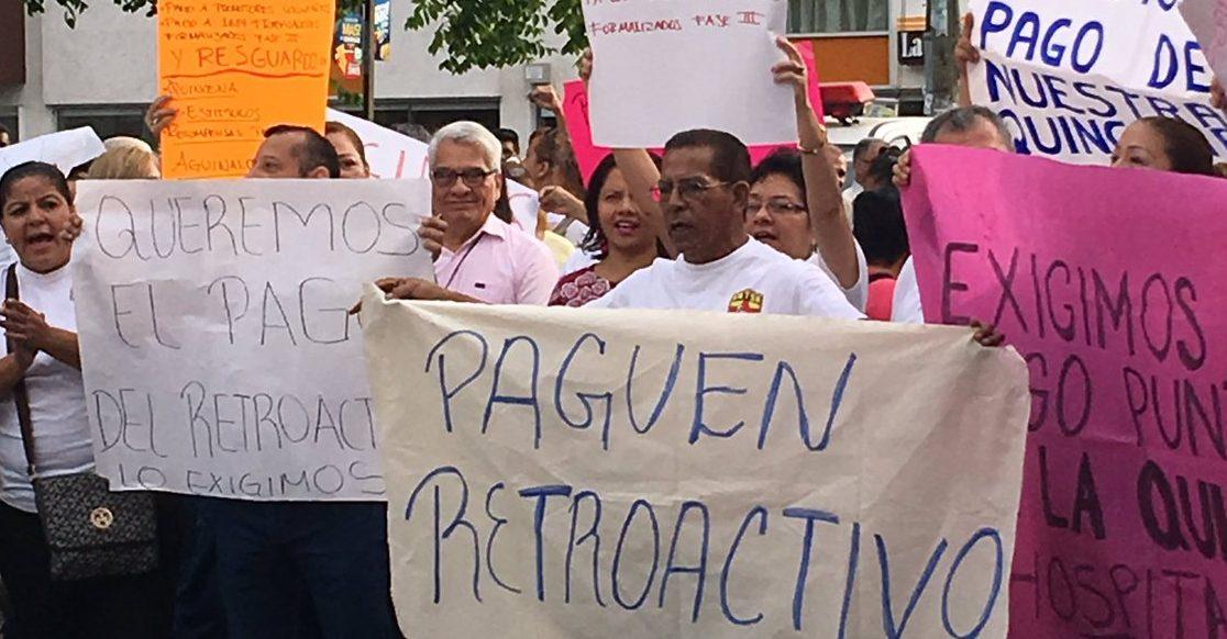 Médicos de Veracruz en paro de labores para exigir el pago de salarios y prestaciones