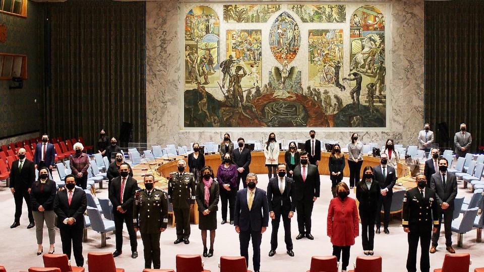 México asume presidencia del Consejo de Seguridad de la ONU