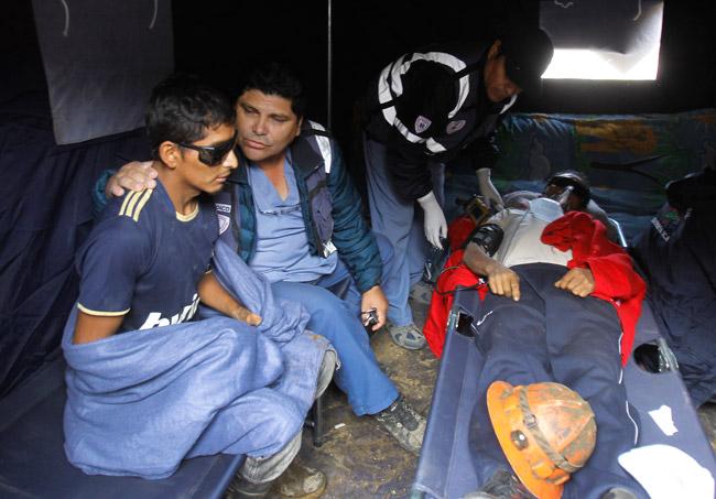 El rescate los mineros peruanos