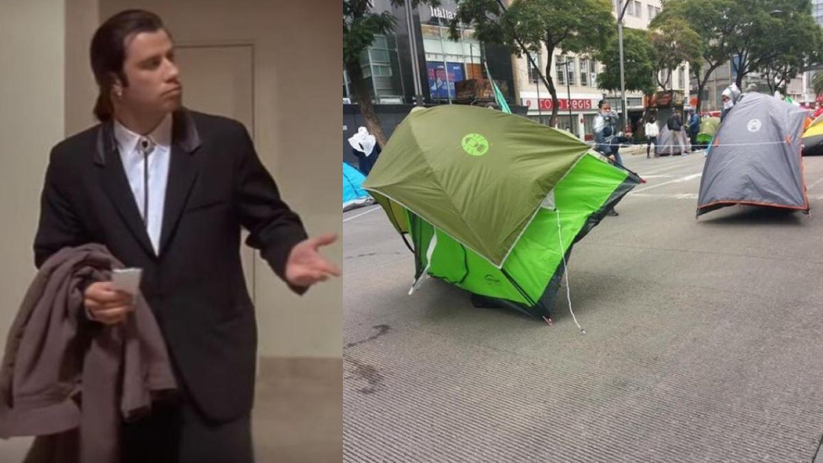 ¿Y la gente, amá?: las *casas de campaña de Frena* sacaron el lado creativo de internet