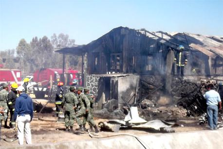 Se desploma jet privado en Pachuca; hay dos muertos