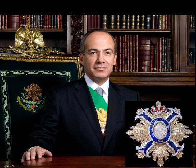 España condecorará a Calderón por “Mérito Civil”