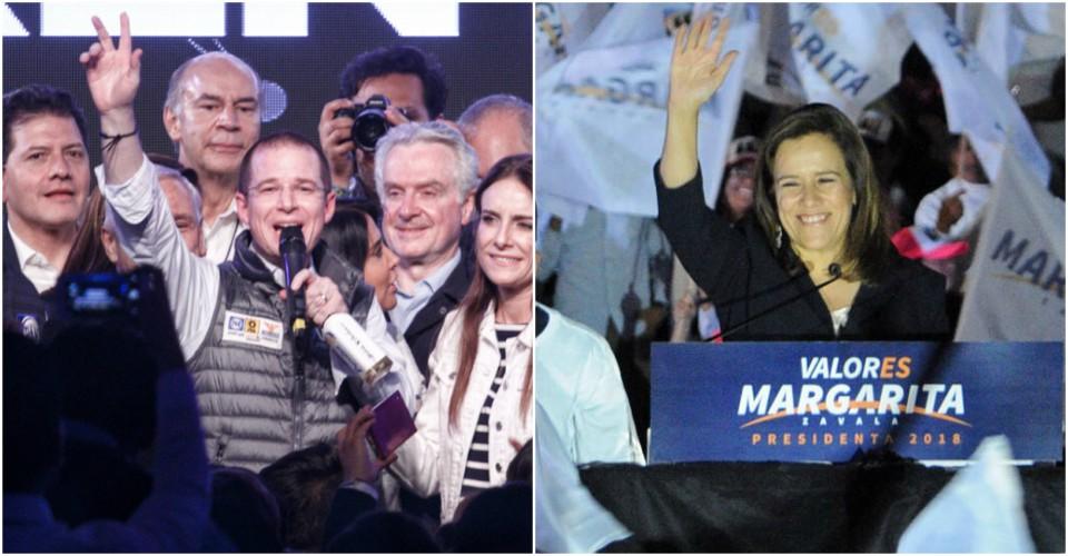 Ricardo Anaya y Margarita Zavala lanzan sus primeros ataques y promesas de campaña