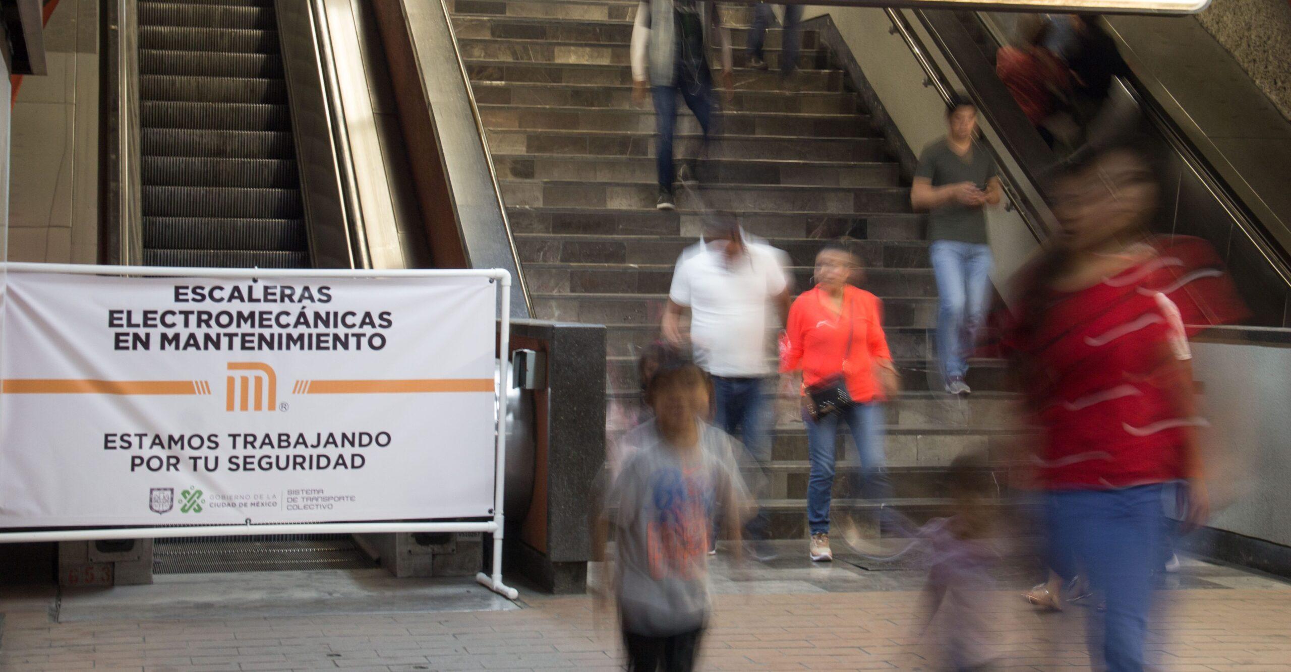 Metro invertirá 270 mdp para sustituir y renovar 80 escaleras eléctricas de la red